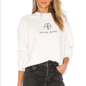 Anine Bing White Sweatshirt